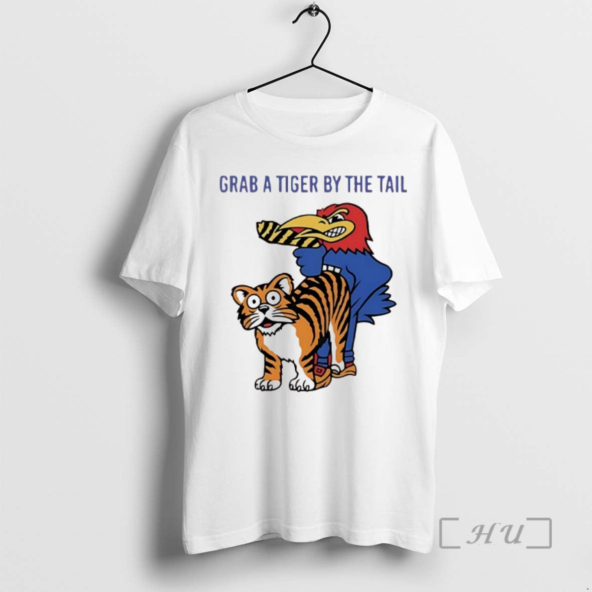 Officials Kansas Jayhawks Vs Missouri Tigers Grab A Tiger By The Tail Premium T Shirts