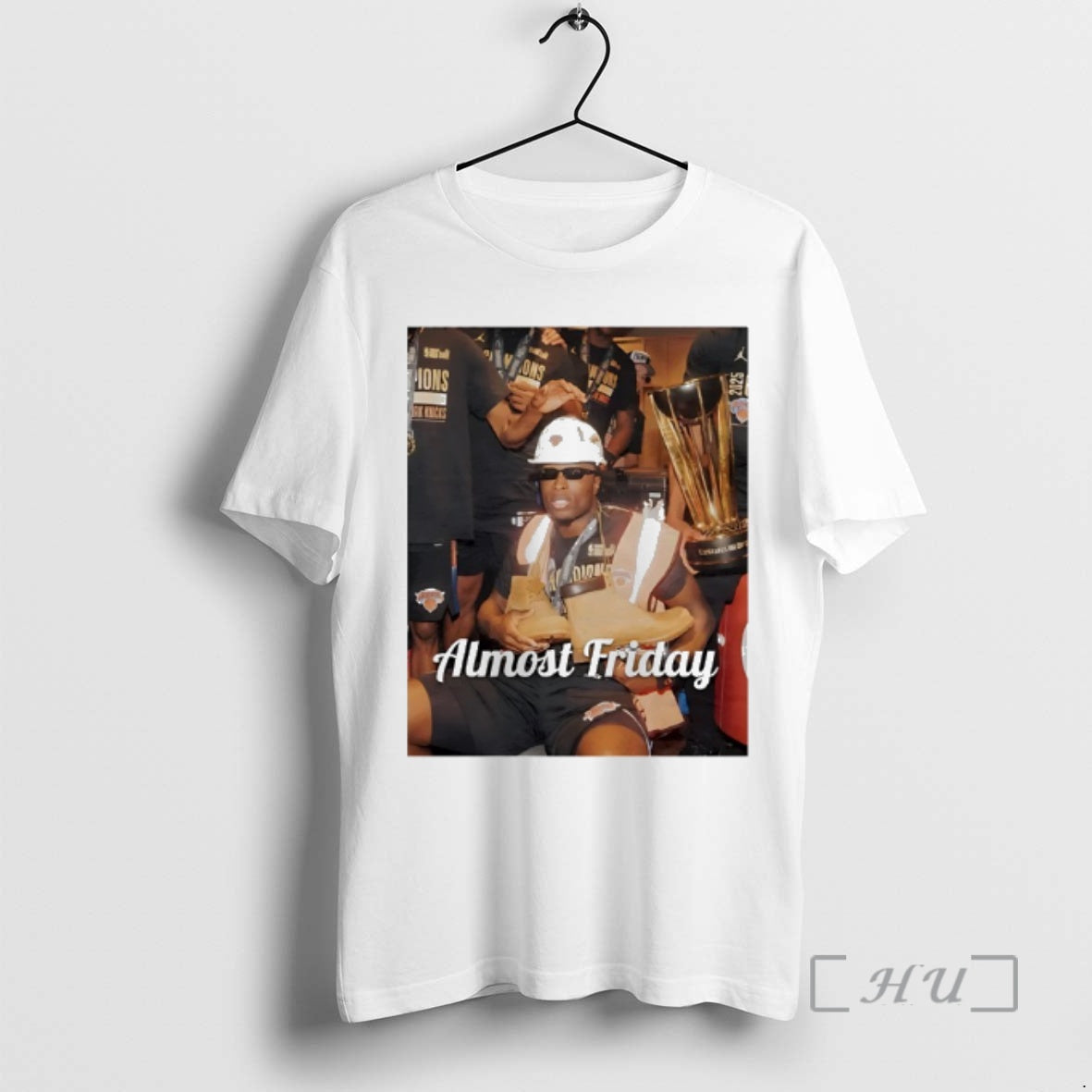 Officials Knicks Timbs Og Anunoby 2025 Nba Cup Champion Almost Friday Premium T Shirts Sweater