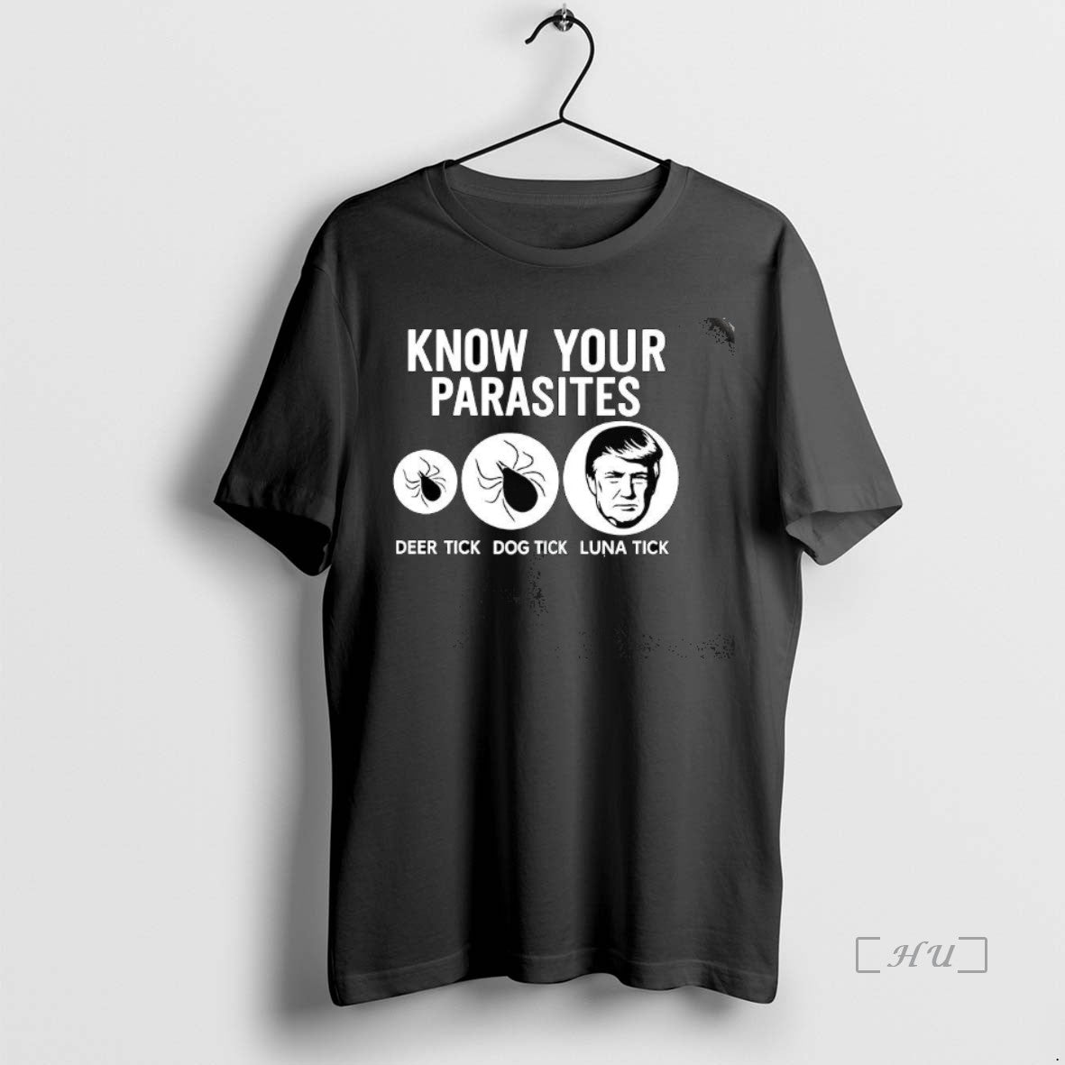 Officials Know Your Parasites Deer Tick Dog Tick Luna Tick Trump Satirical Premium T Shirts