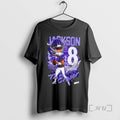 Officials Lamar Jackson The Eraser Number 8 Signature Caricature