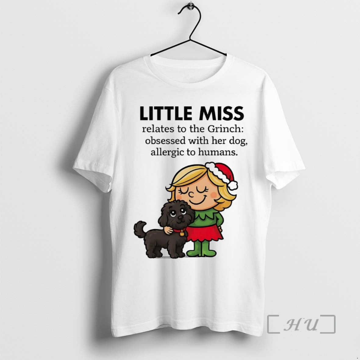 Officials Little Miss Relates To The Grinch Obsessed With Her Dog Premium T Shirts Sweater
