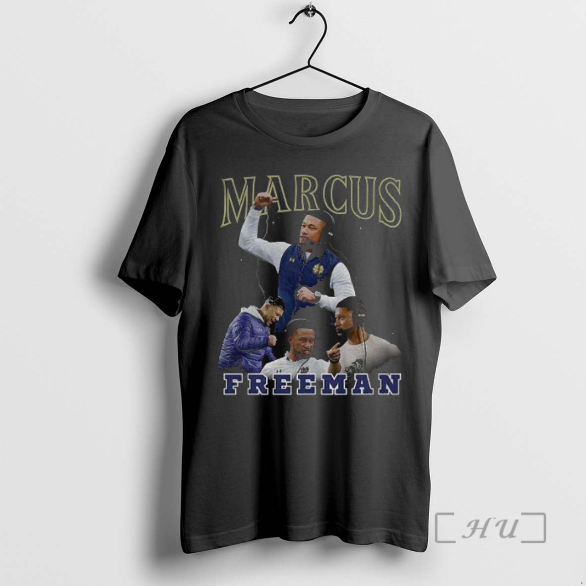 Officials Marcus Freeman Notre Dame Fighting Irish Football Graphic Vintage