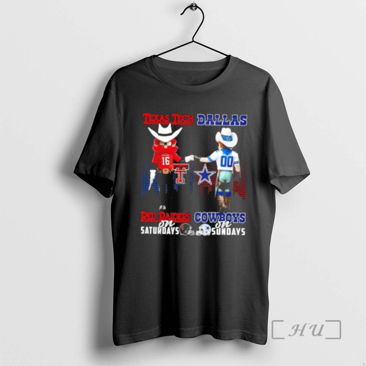 Officials Mascots Texas Tech Red Raiders On Saturdays X Dallas Cowboys On Sundays Skyline Premium