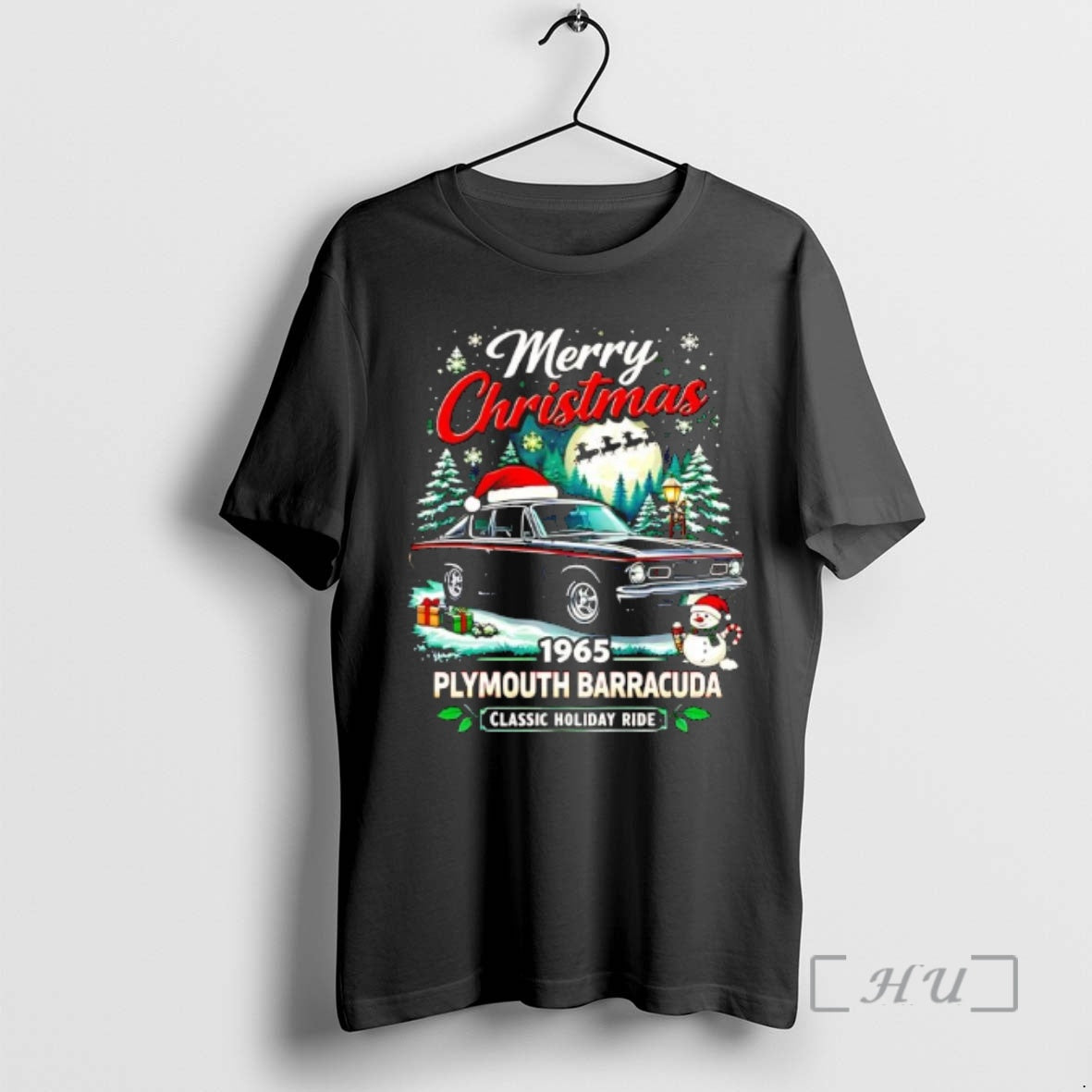 Officials Merry Christmas 1965 Plymouth Barracuda Classic Holiday Ride