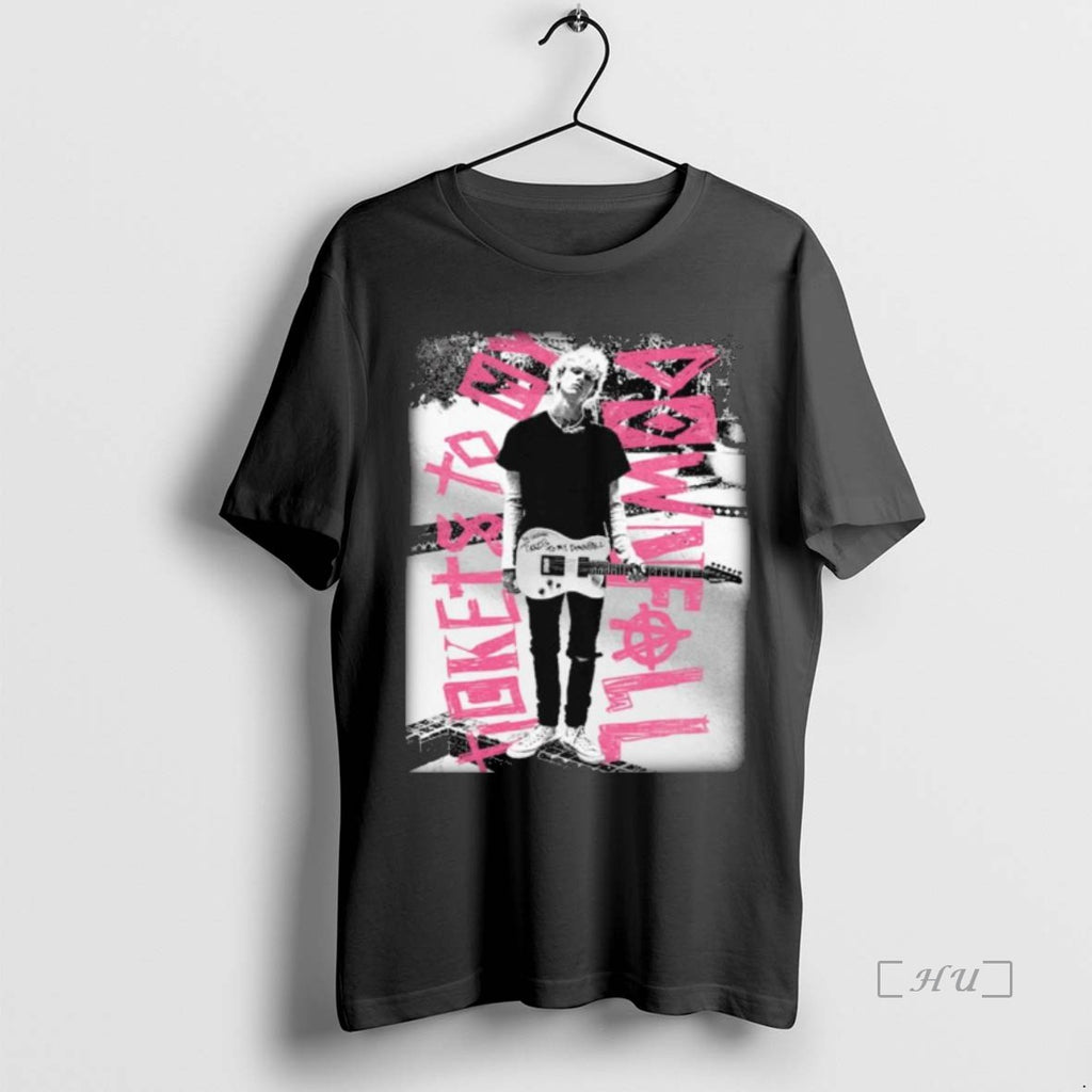 Officials Mgk Merch Tickets To My Downfall Anniversary Reflective Long Sleve Premium T Shirts Sweater