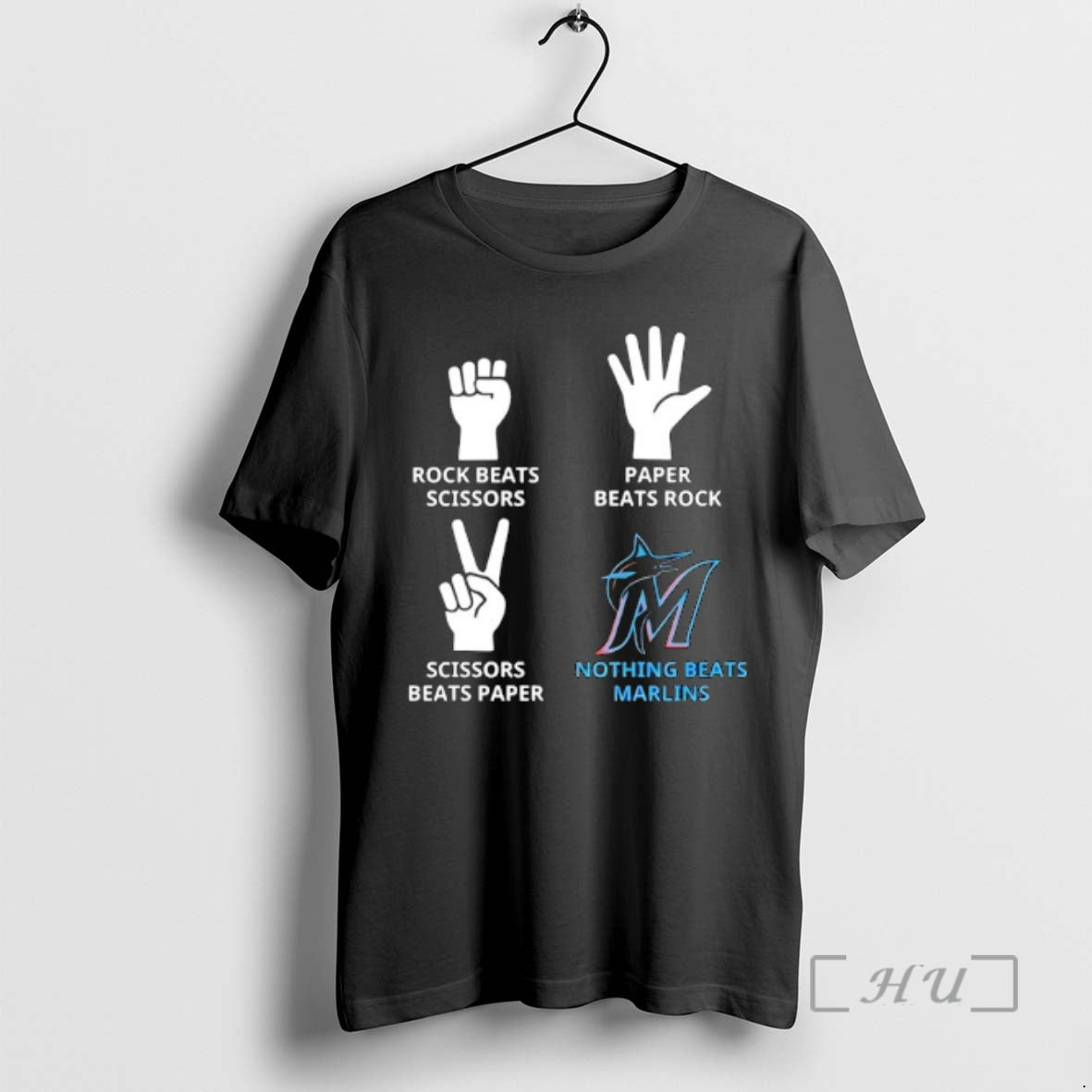 Officials Miami Marlins Nothing Beats Rock Beats Scissors Paper Beats Rock Scissors Beats Paper Premium