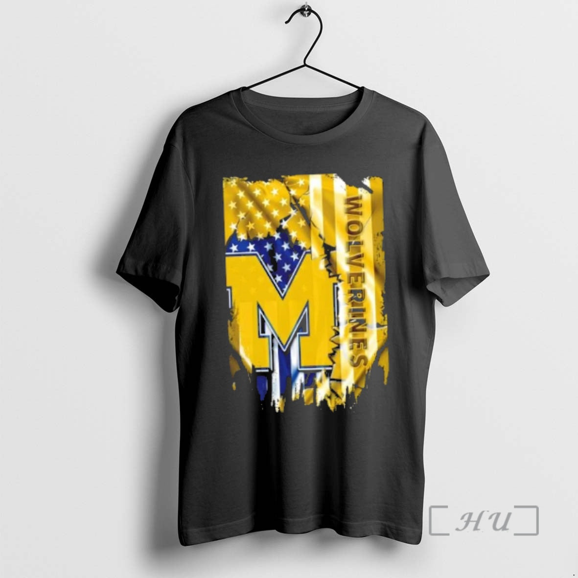 Officials Michigan Wolverines Football X American Flag