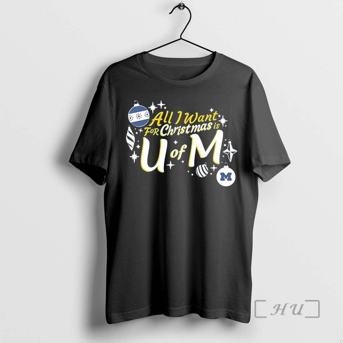 Officials Michigan Wolverines All I Want For Christmas Is U Of M Premium T Shirts