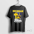 Officials Michigan Wolverines Football In My Veins Jesus In My Heart Premium T Shirts Sweater