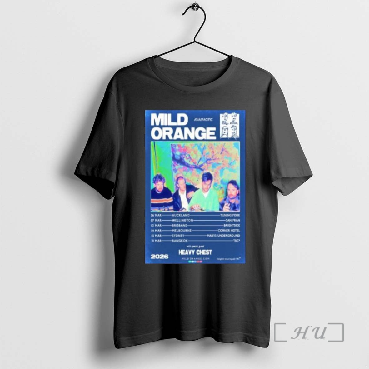 Officials Mild Orange March Tour 2026 Circle Black