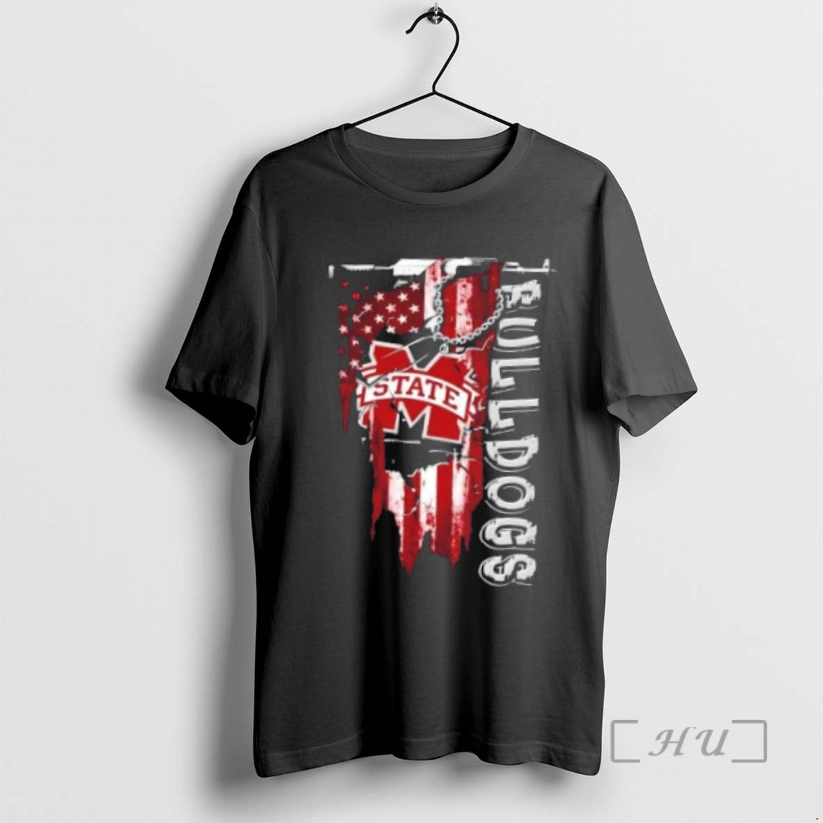 Officials Mississippi State Bulldogs Football Battle Shattered Usa Flag Rip Design Premium T Shirts Sweater