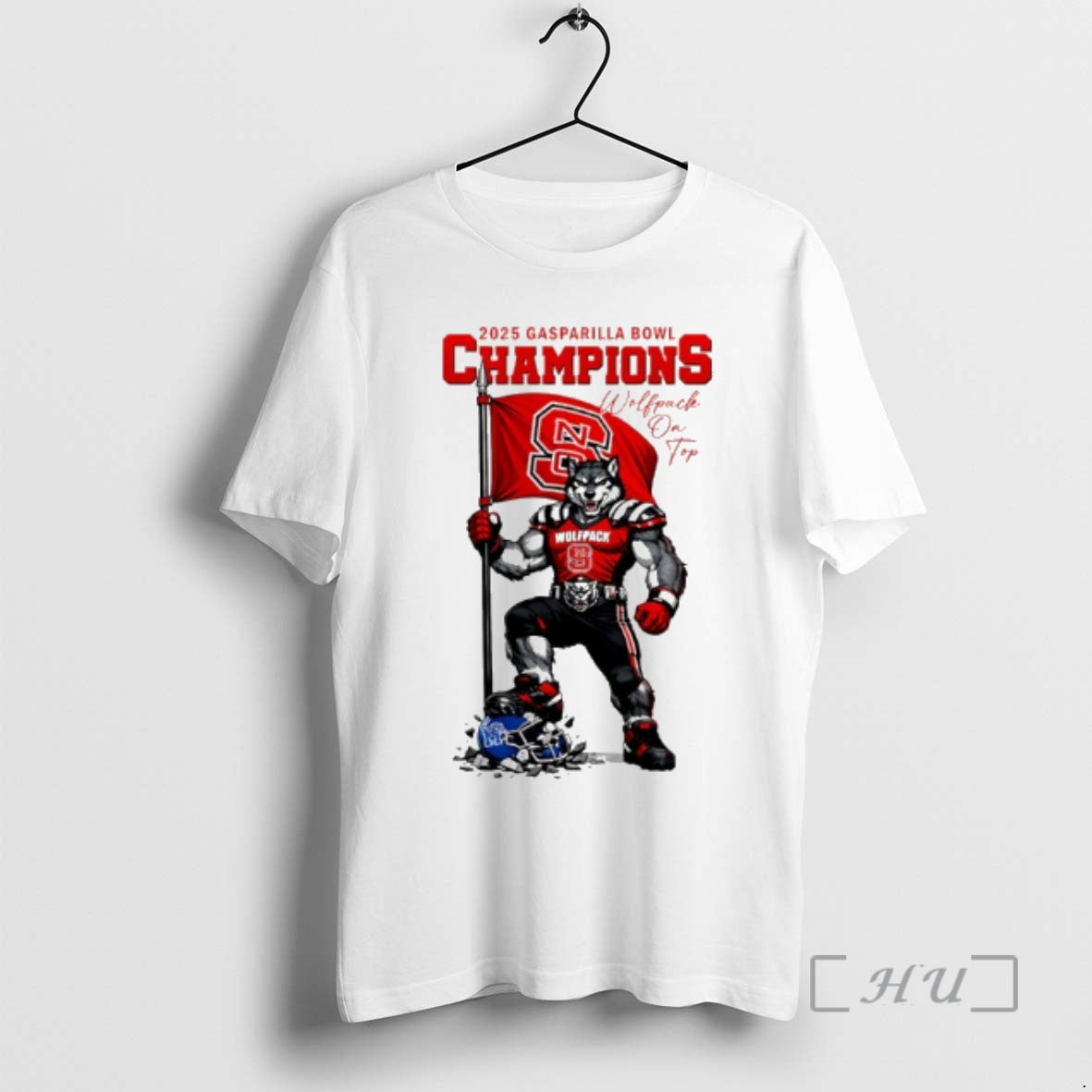 Officials Nc State Wolfpack Union Home Mortgage Gasparilla Bowl Champions 2025 Mascot Premium T Shirts