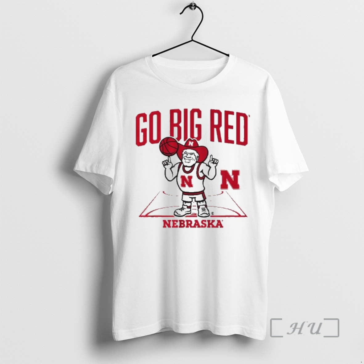 Officials Nebraska Basketball Herbie Mascot Go Big Red