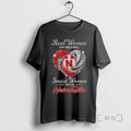Officials Nebraska Cornhuskers Real Women Love Volleyball Smart Women Love The Nebraska Premium T Shirts