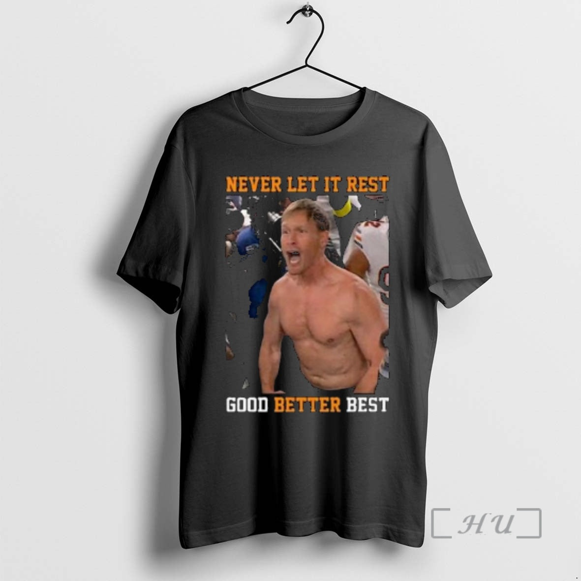 Officials Never Let It Rest Good Better Best Ben Johnson Circle Black Premium T Shirts