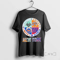 Officials New York City Sports Liberty Knicks Giants Mets Logos Combine Premium T Shirts Sweater