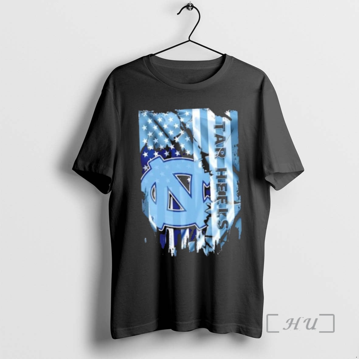Officials North Carolina Tar Heels Football X American Flag
