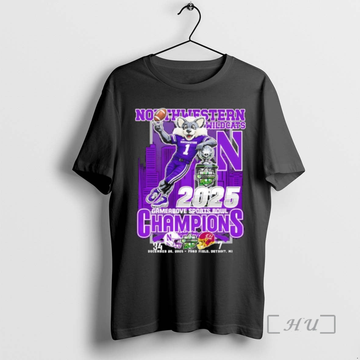 Officials Northwestern Wildcats Champions At Gameabove Sports Bowl 2025