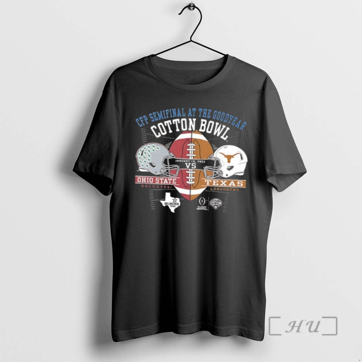 Officials Ohio State Vs Texas Cfp Semifinal At The Goodyear Cotton Bowl 2025 2 Sided