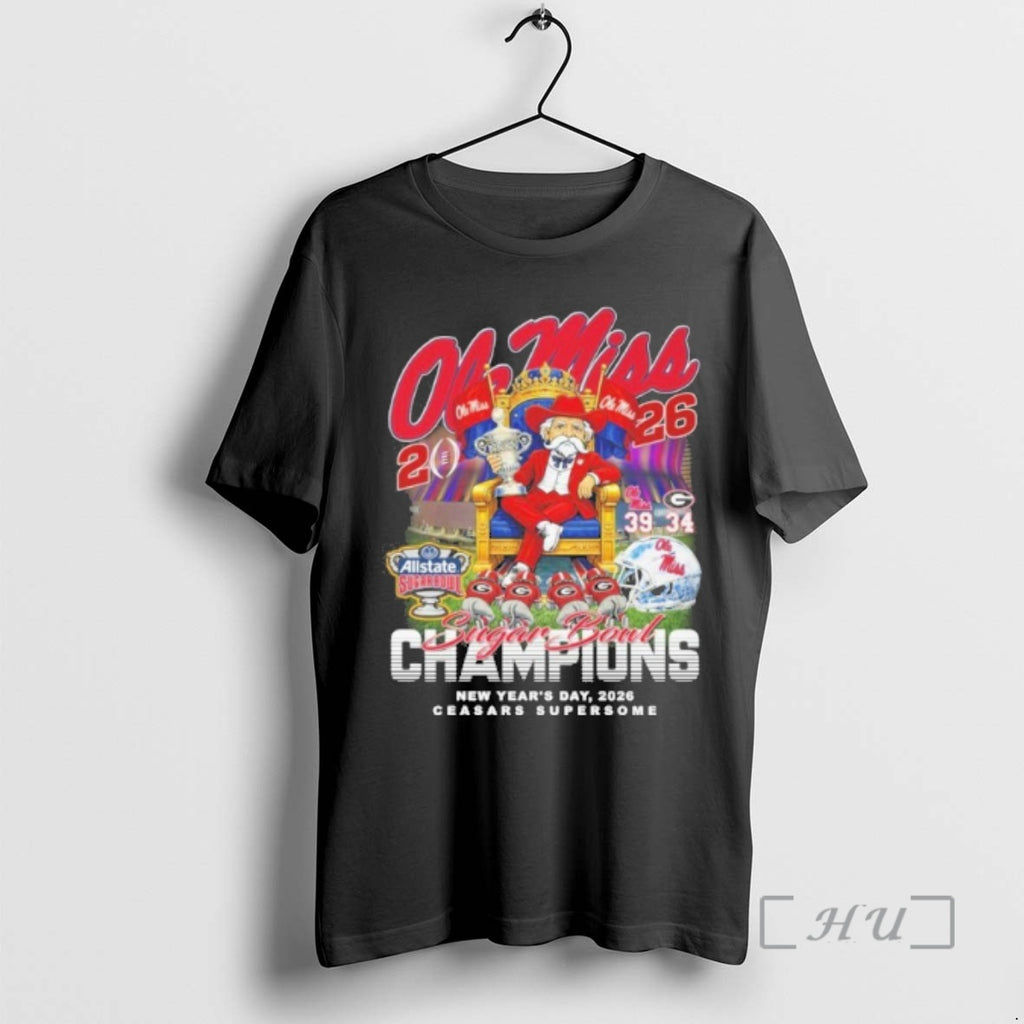 Officials Ole Miss 2025 26 Sugar Bowl Champions New Years Day Caesars Superdome Premium