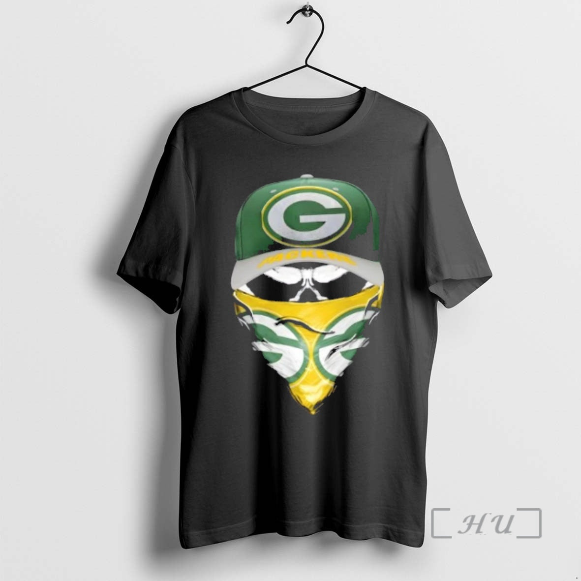 Officials Outlaw Skull Gang Wearing A Cap X Green Bay Packers Premium T Shirts Sweater