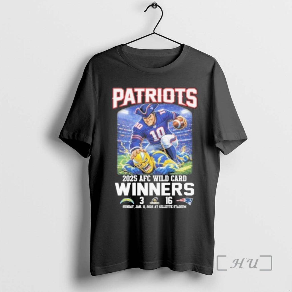 Officials Patriots Mascot 2025 Afc Wild Card Winners