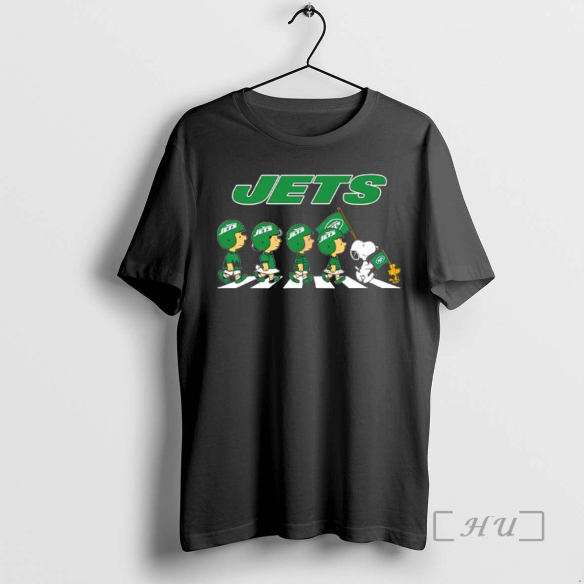 Officials Peanuts X New York Jets Football Flag Walking
