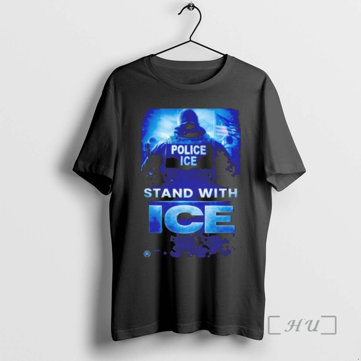 Officials Police Ice Stand With Ice