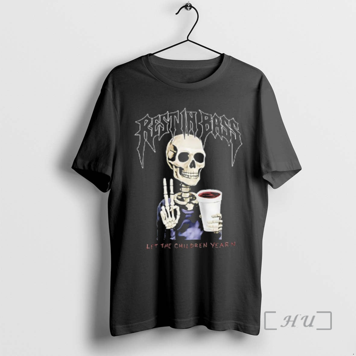 Officials Praiseche Rest In Bass Let The Children Yearn Skeleton Double Sided Graphic Premium