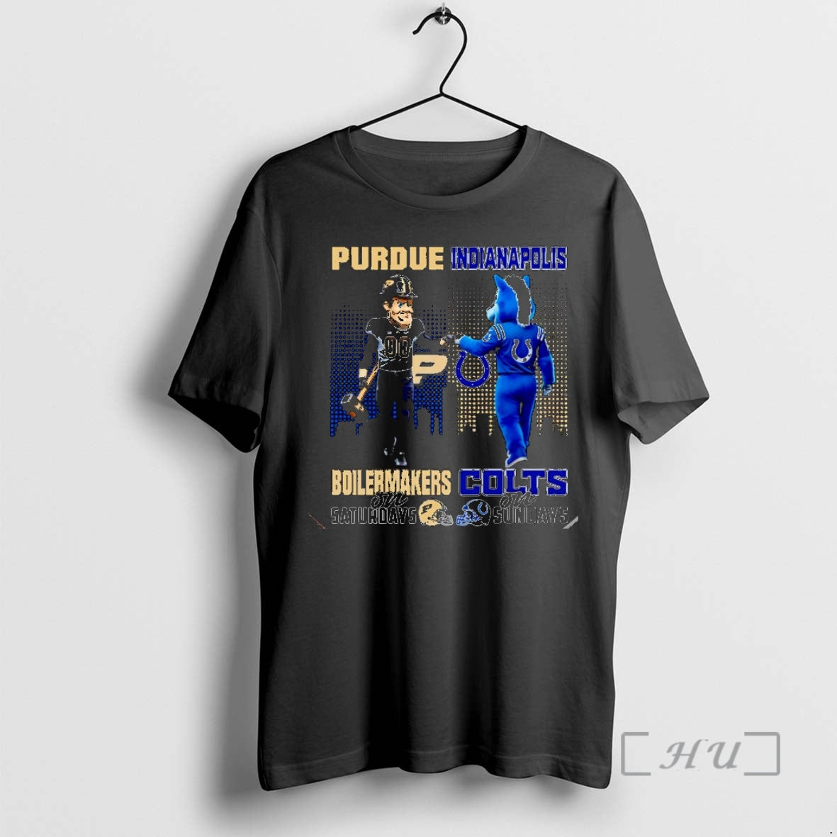 Officials Purdue Boilermakers On Saturdays Vs Indianapolis Colts On Sundays Mascot Skyline Christmas Premium