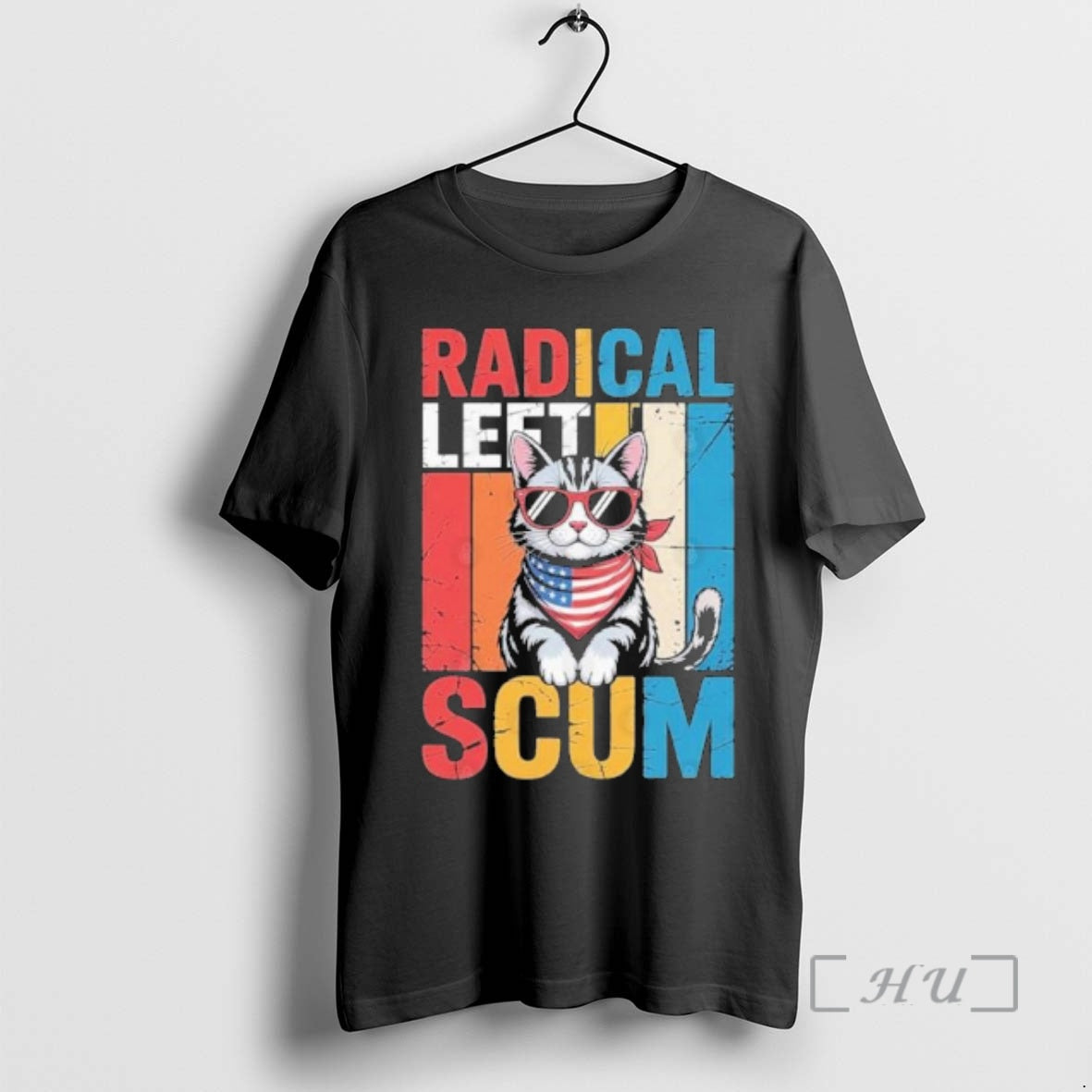Officials Radical Left Scum Cat Retro