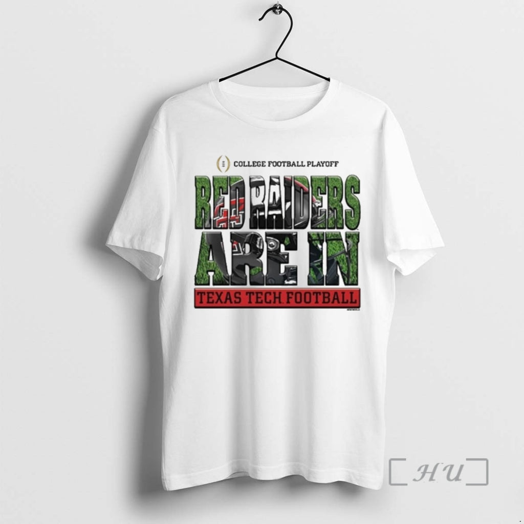 Officials Red Raiders Are In Cfp 2025 Texas Tech Red Raiders Helmet Premium T Shirts
