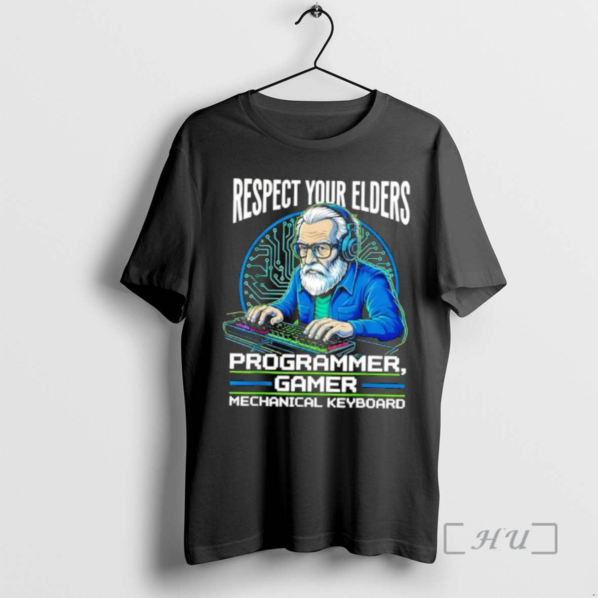 Officials Respect Your Elders Programmer Gamer Mechanical Keyboard