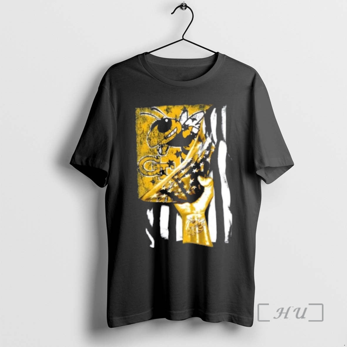 Officials Revealing The Glory Georgia Tech Yellow Jackets X Usa Flag Premium T Shirts Sweater