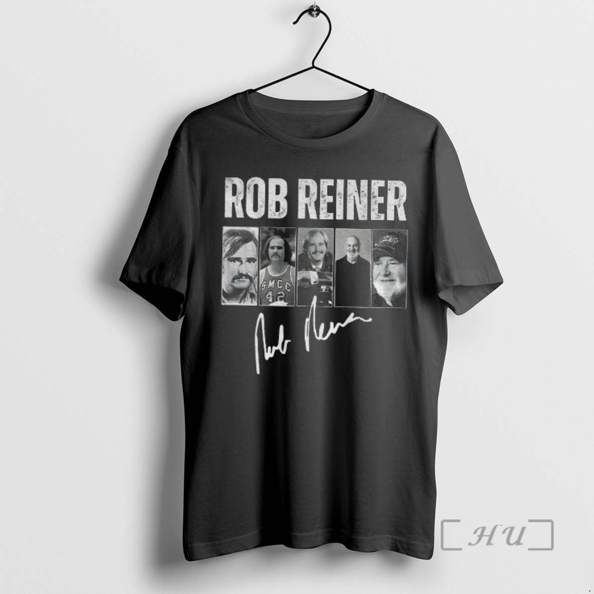 Officials Rob Reiner In Memory Of Rob Reiner 1947 2025 Graphic Signature Premium T Shirts