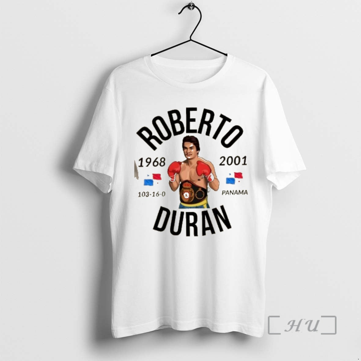 Officials Roberto Duran 1968 2001 Panama Flag
