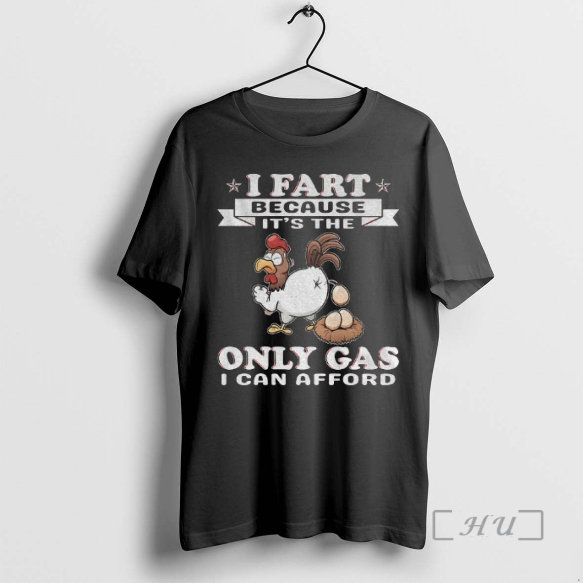Officials Rooster I Fart Because Its The Only Gas I Can Afford Premium T Shirts