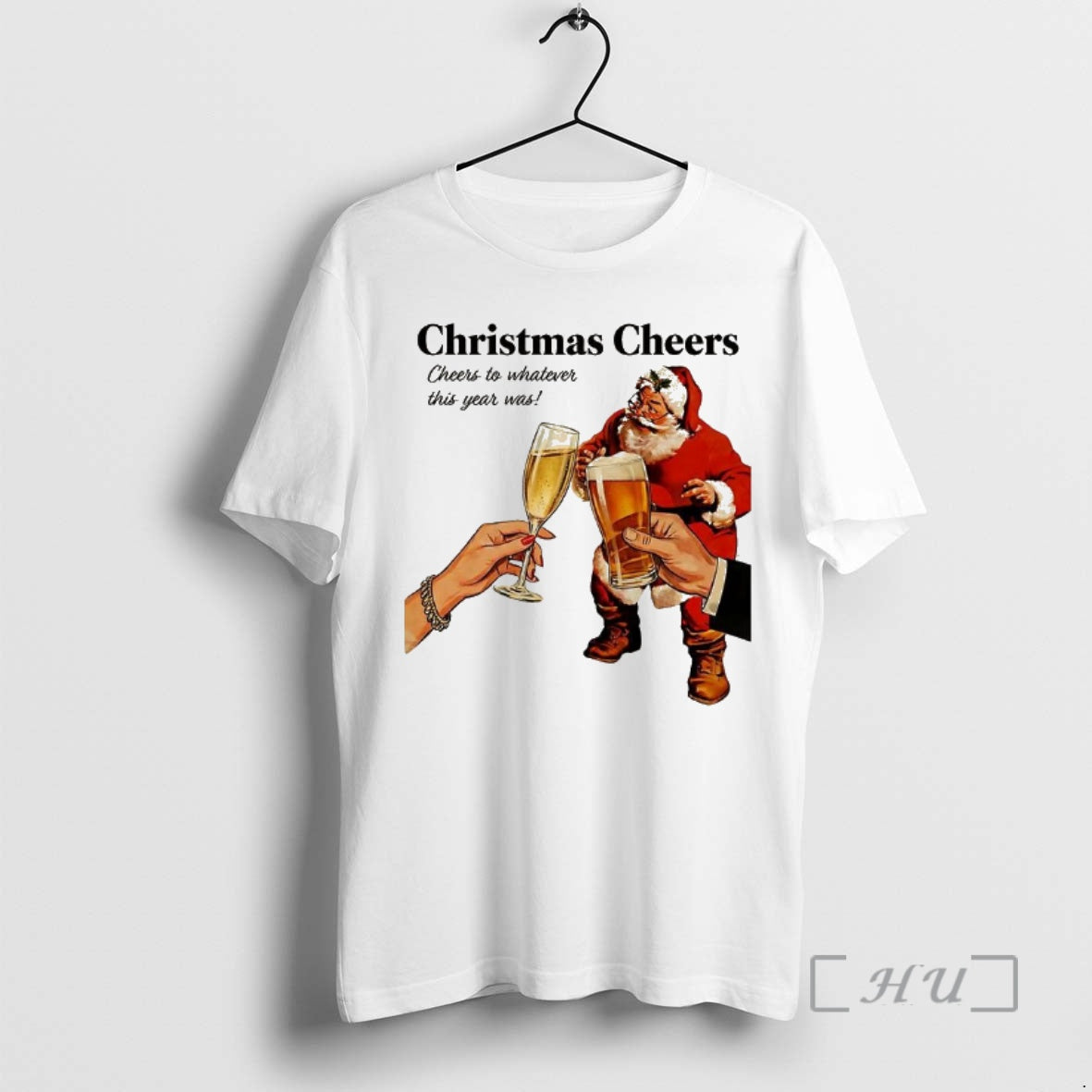 Officials Santa Cheers To Whatever This Years Was Christmas Cheers Retro Premium T Shirts Sweater