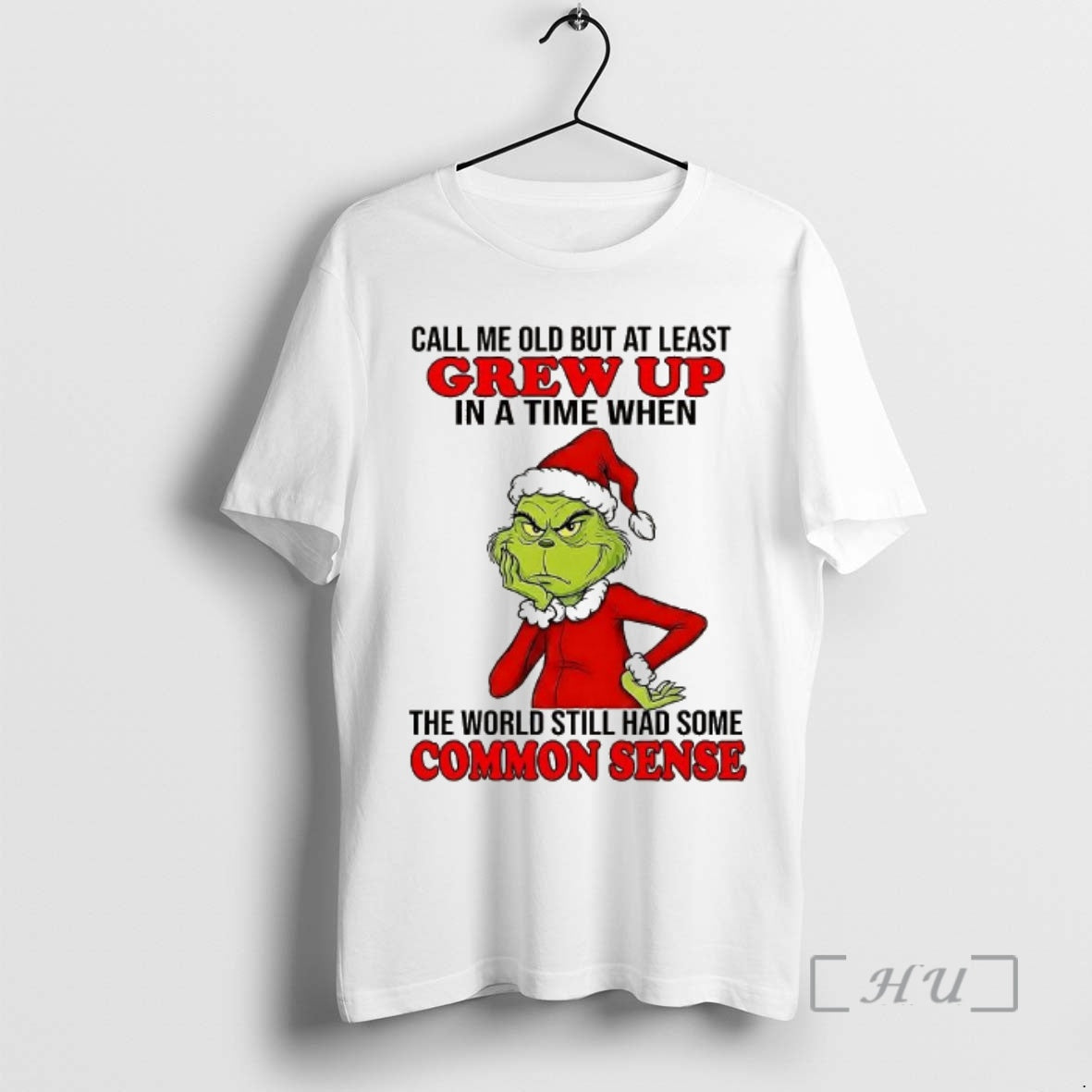 Officials Santa Grinch Call Me Old But At Least Grew Up Premium T Shirts Sweater