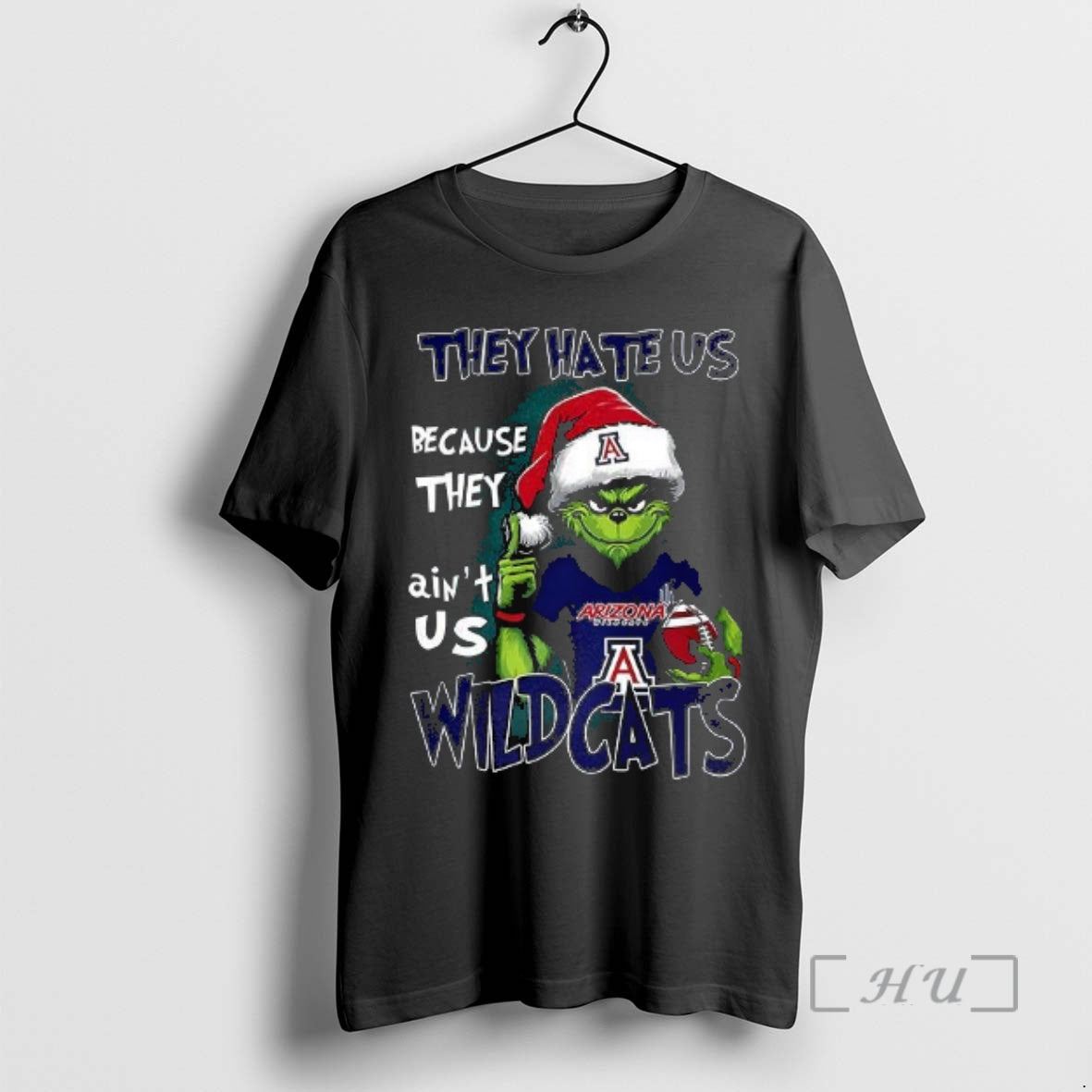 Officials Santa Grinch They Hate Us Because They Aint Us Arizona Wildcats Premium T Shirts