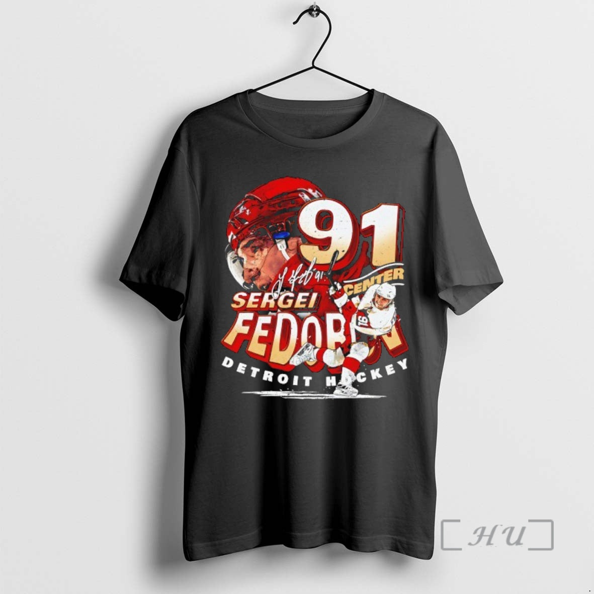 Officials Sergei Fedorov 91 Detroit Red Wings Hockey Player Name