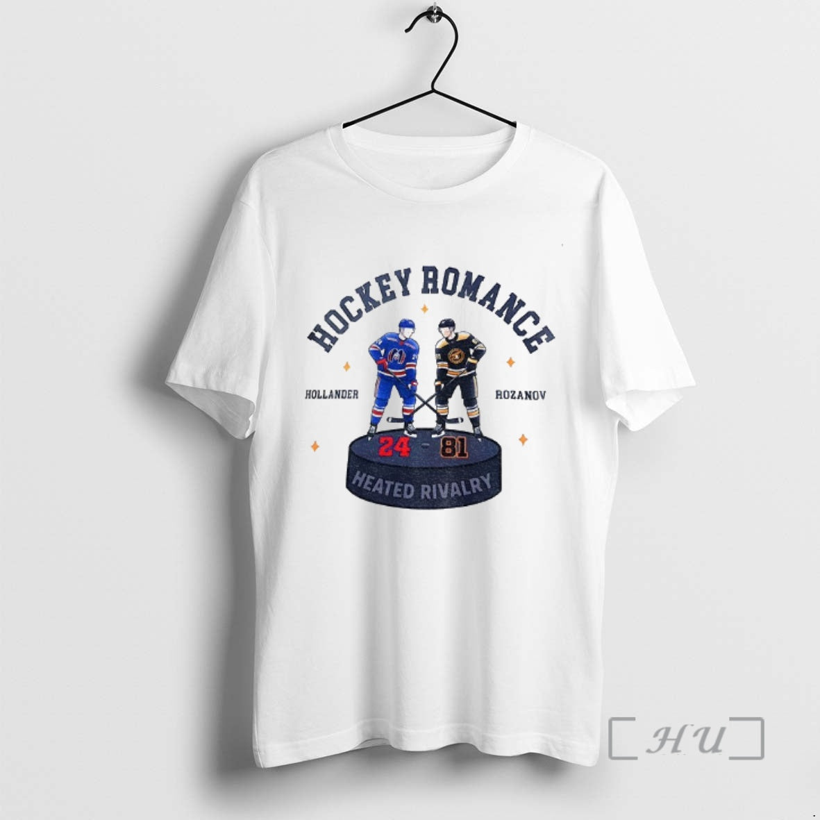 Officials Shane Hollander Ilya Rozanov 24 And 81 Heated Rivalry Hockey Romance Premium T Shirts