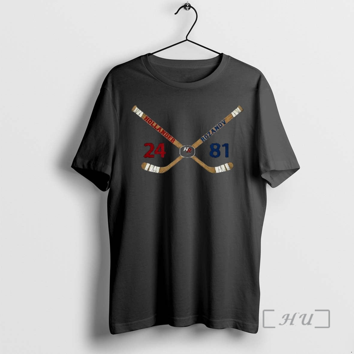 Officials Shane Hollander And Ilya Rozanov Heated Rivalry Cross Swing Hockey Stick Premium T Shirts