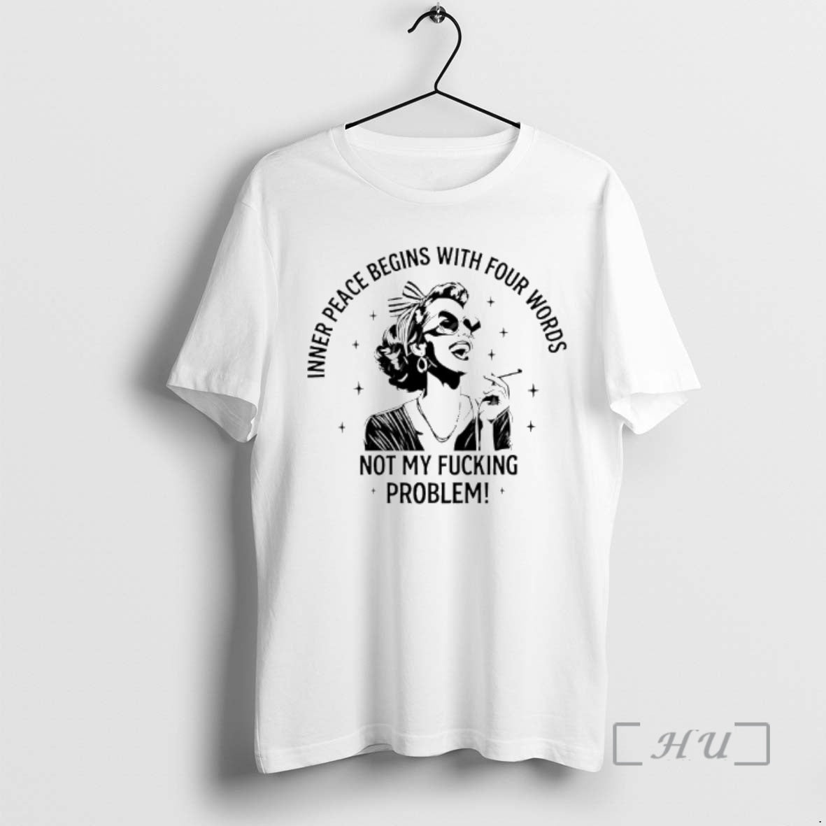Officials She Inner Peace Begins With Four Words Not My Fucking Problem Premium T Shirts