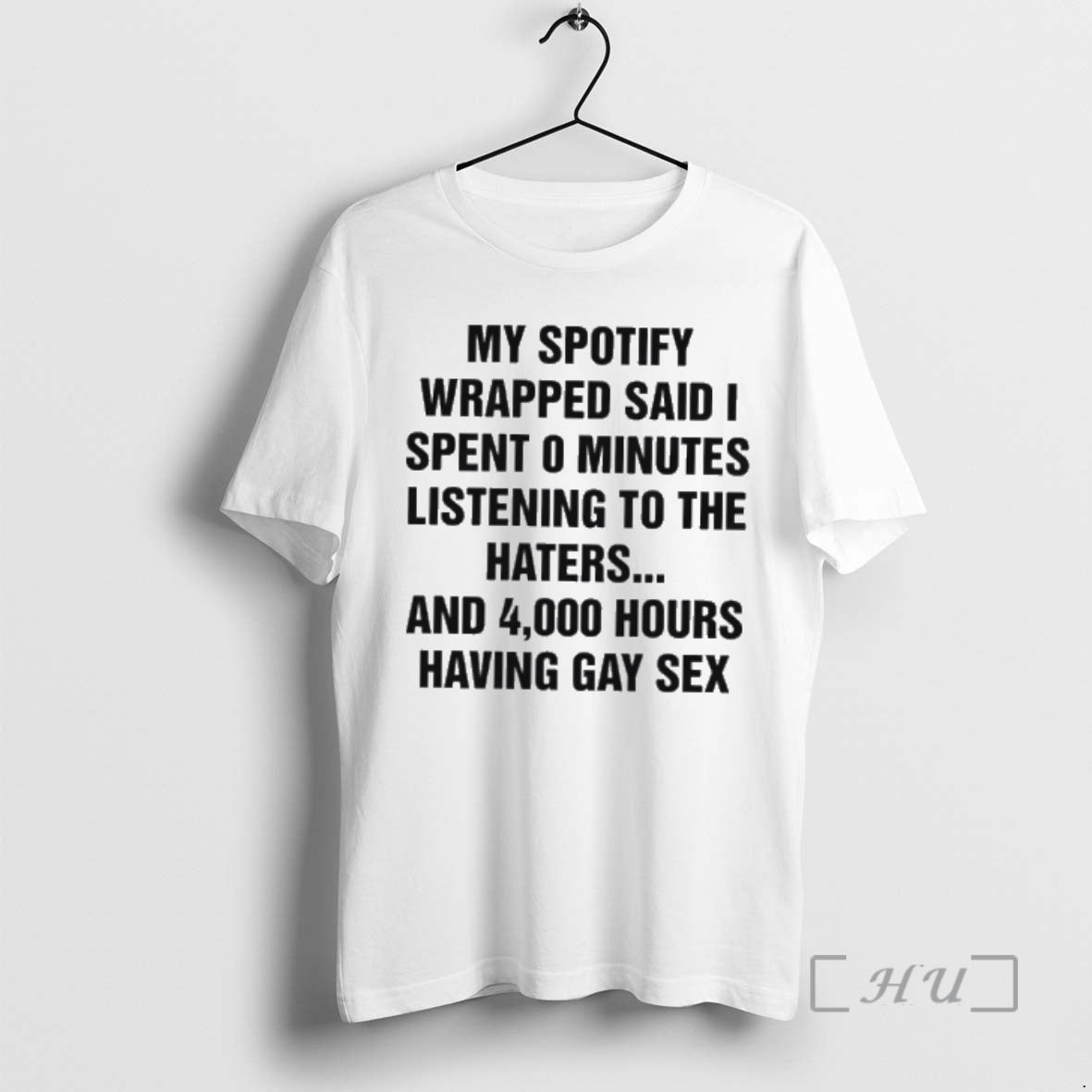 Officials Spotify Wrapped Said I Spent 0 Minutes Listening To The Haters Premium T Shirts