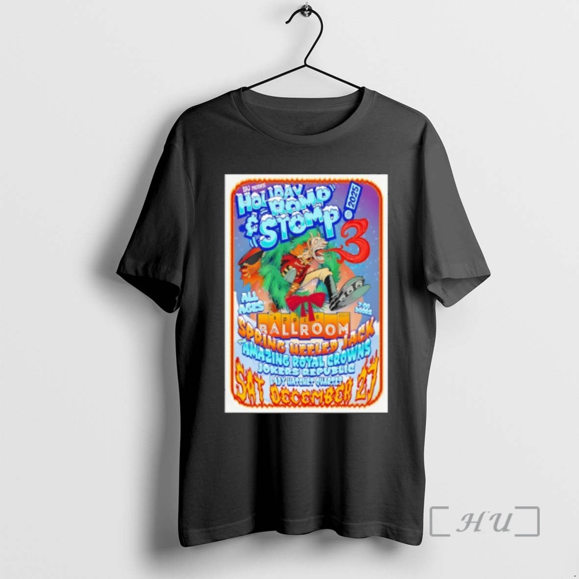 Officials Spring Heeled Jacks Holiday Romp 12 27 2025 Hamden Ct Premium T Shirts Sweater