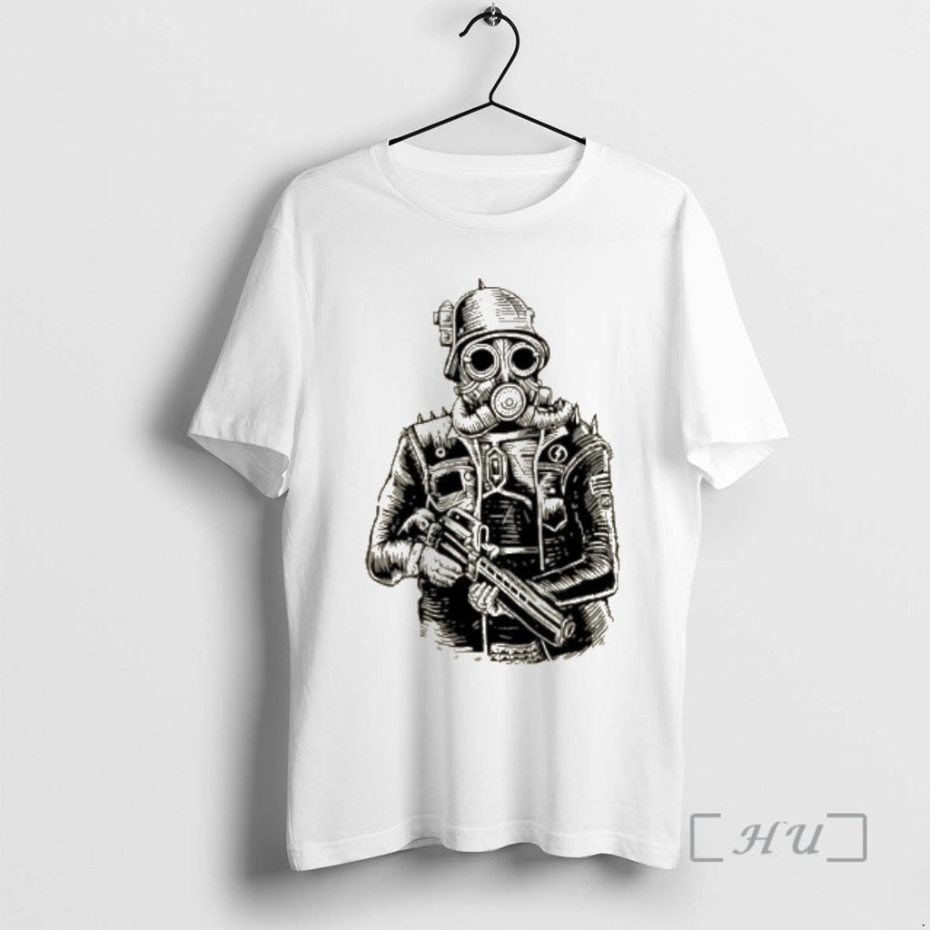 Officials Steampunk Soldier Gas Mask Rifle