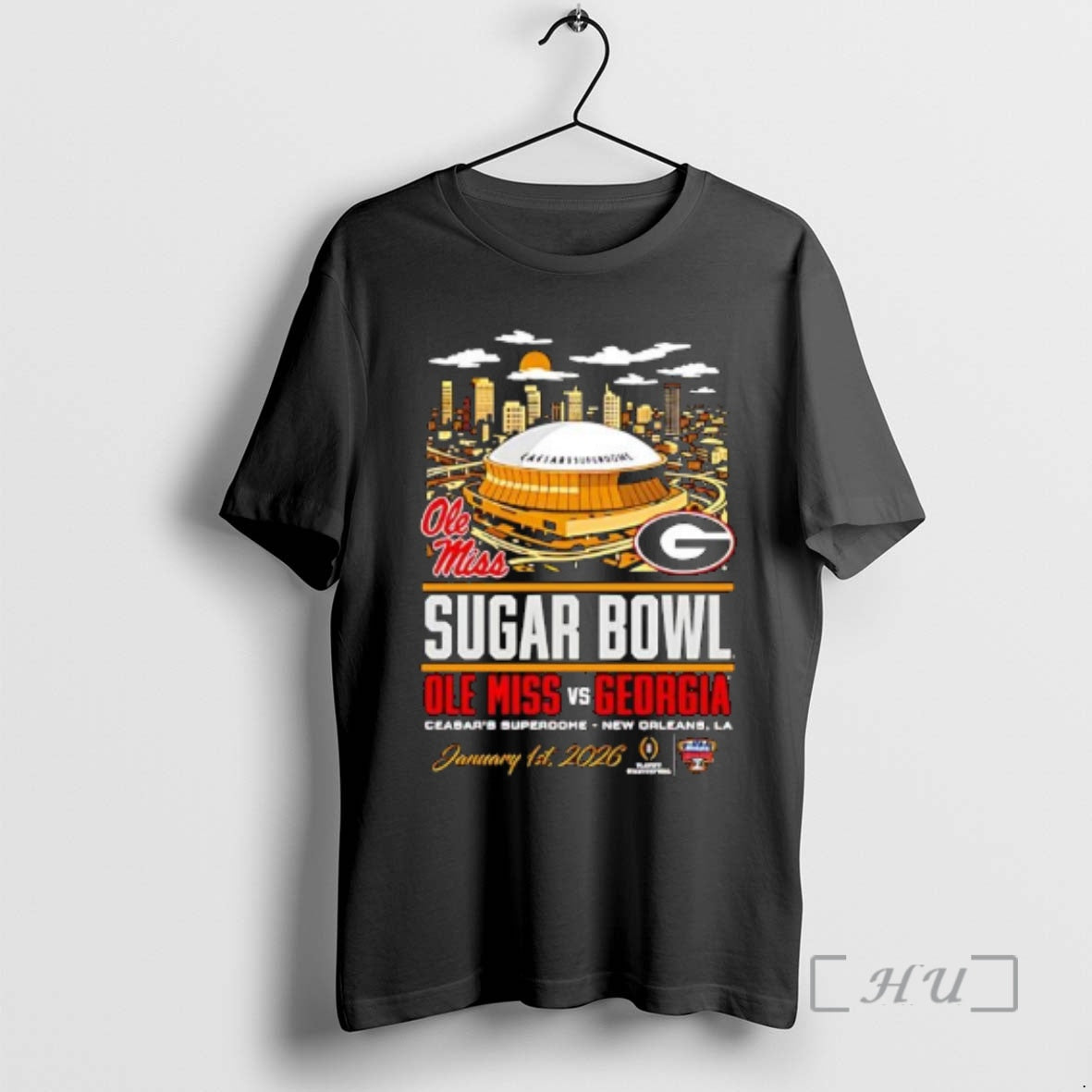 Officials Sugar Bowl Ole Miss Vs Georgia Head To Head Stadium Premium T Shirts Sweater