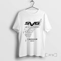 Officials Svg Shane Van Gisbergen Trackhouse Nascar Silver Fern Logo Circle White Premium T Shirts