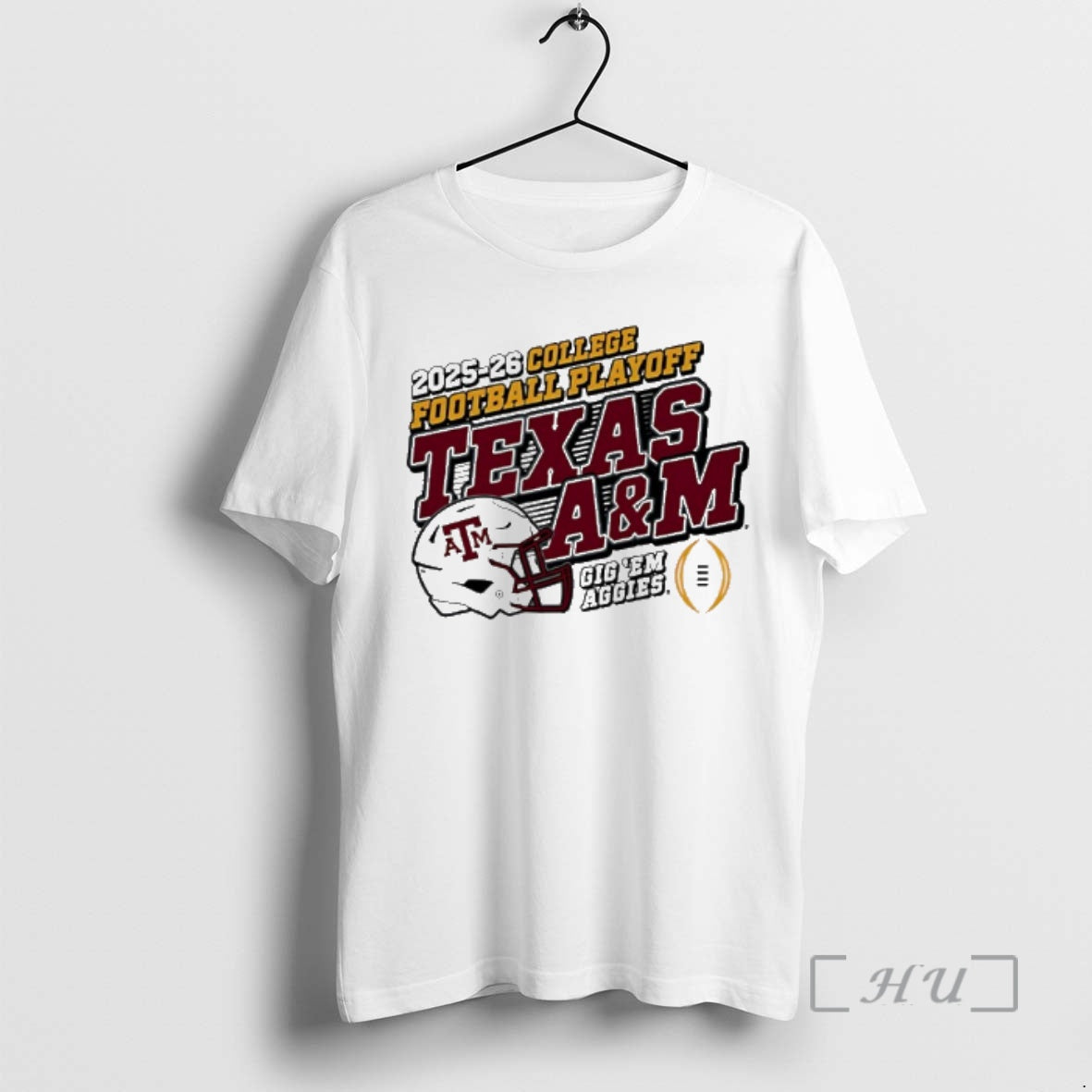 Officials Texas Am Aggie 2025 26 Cfp Gig Em Aggies Helmet Premium T Shirts Sweater